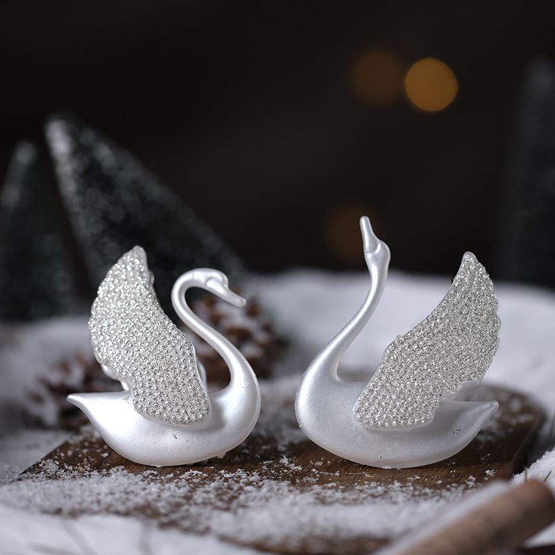 Colgante de Navidad ángel pentagramas de nieve alce colgante decoración de Navidad colgante de polvo brillante decoración