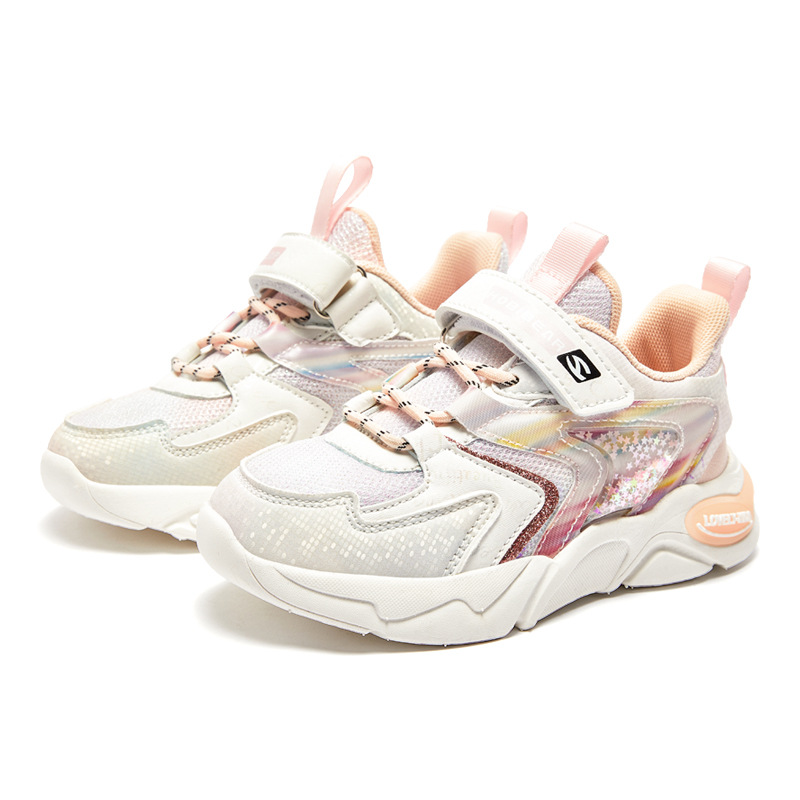 哈比熊童鞋2022春季新款网布透气中大童运动鞋时尚女童鞋现货代发