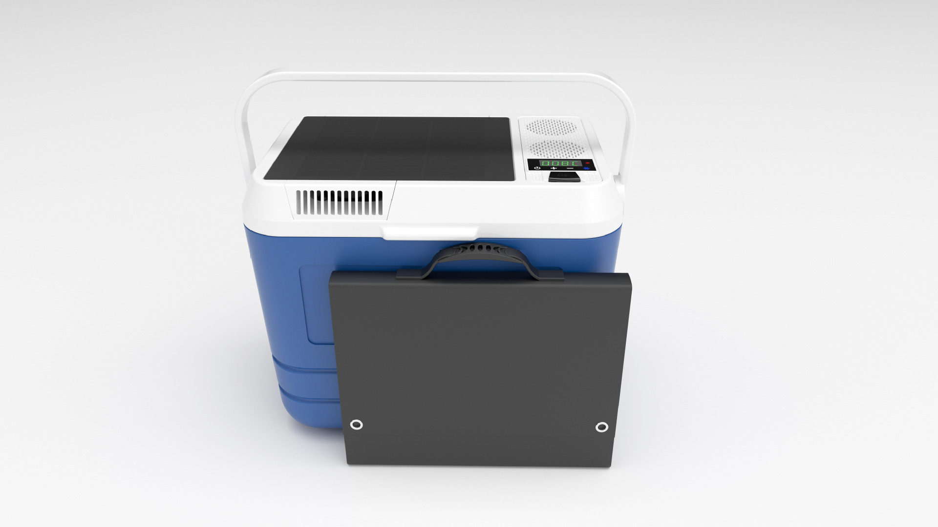 22L Insulated Box with Semiconductor Refrigeration, Suitable for Stalls, Car Use, Home Use, Outdoor Picnics, Keeps Cold and Hot, Portable