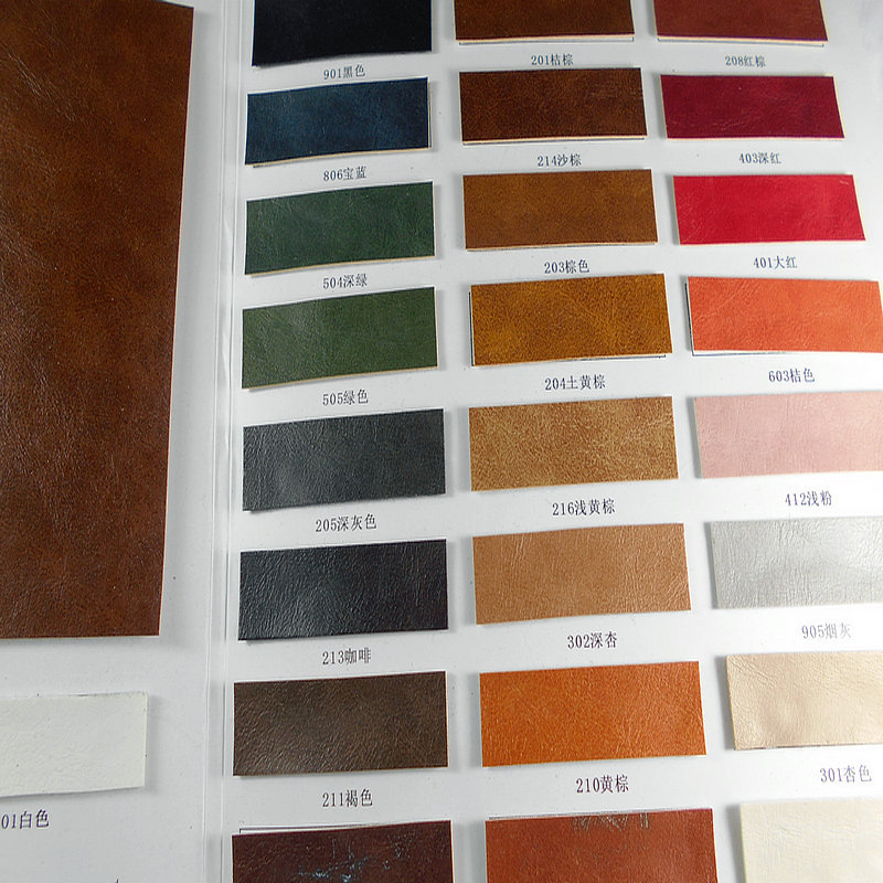 套色复古色毛底油蜡革疯马pvc仿皮革修复贴箱包手袋家居沙发面料