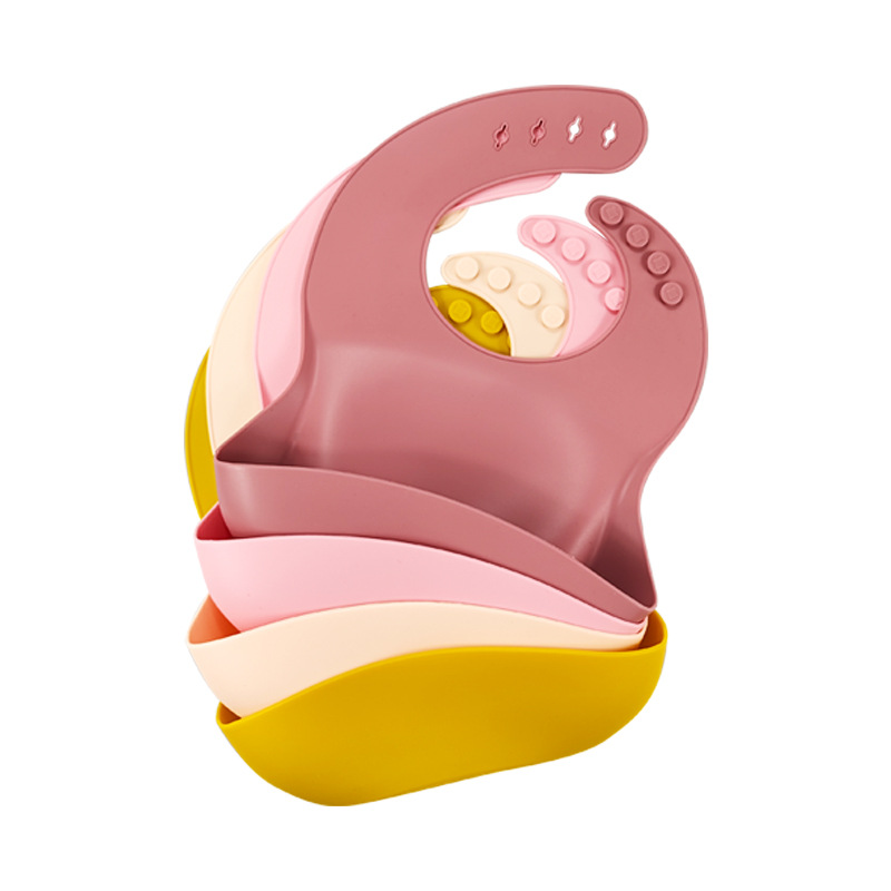 Babero de silicona para niños ropa de bebé babero de silicona para comer babero del bebé babero impermeable