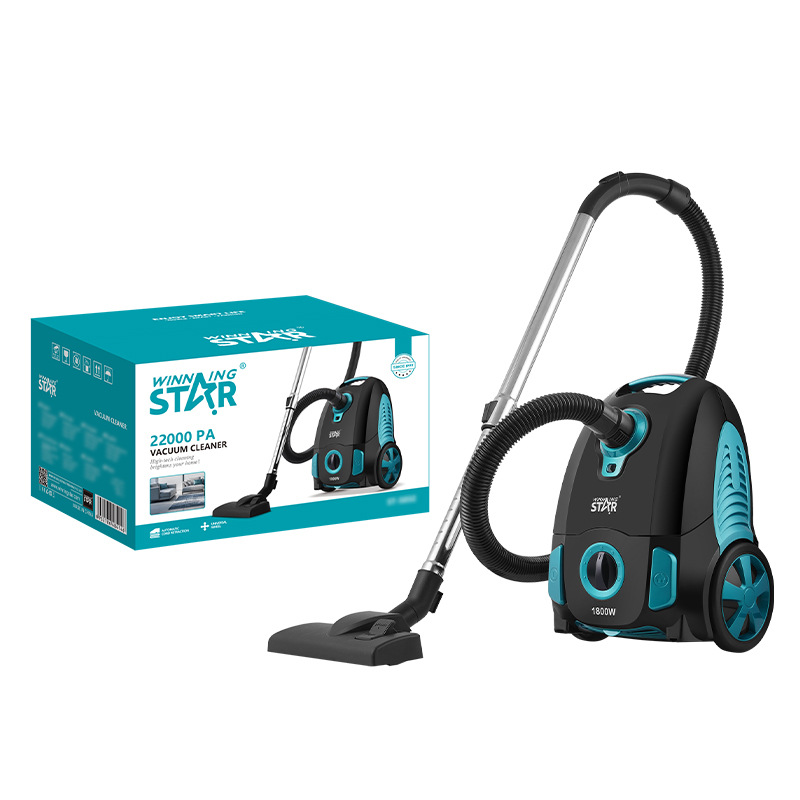 Estrella ganadora transfronteriza 1800W de alta potencia hogar de mano pedal conveniente horizontal multifuncional Aspiradora