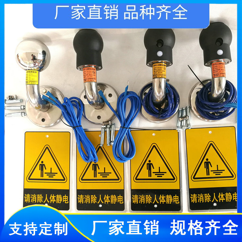 加油站用防爆人体静电释放器  数显语音声光 304不锈钢 快速除电