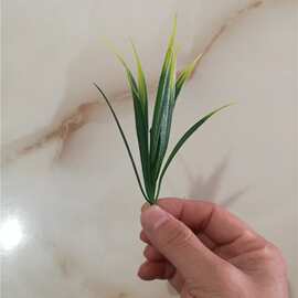 仿真植物 10厘米三层小春草 盆景盆栽草 草坪地板草 仿真花水草