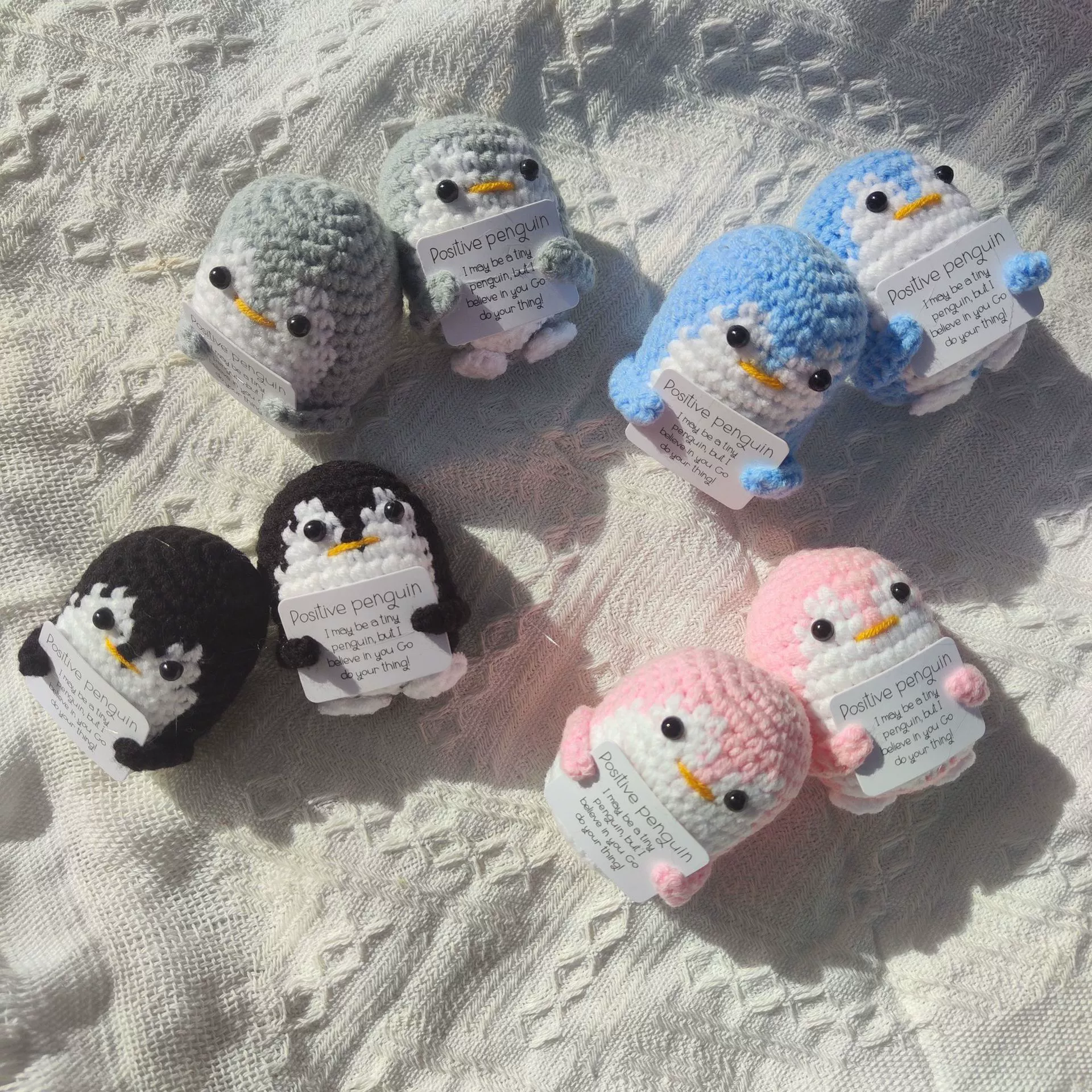 Трансграничные взрывные активные пингвины куклы ручной вязание крючком Положительная энергия поощряет карты эмоциональной поддержки крючка