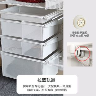 Wholesale Open Metal Wardrobe Bedroom Integrated Wardrobe Wall-Mounted Storage Rack Free Design