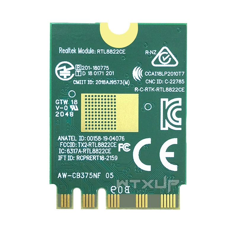 RTL8822ce 2.4G/5G двойной частоты гигабитная встроенная беспроводная сетевая карта NGFF M2 WIFI модуль 5.0 Bluetooth