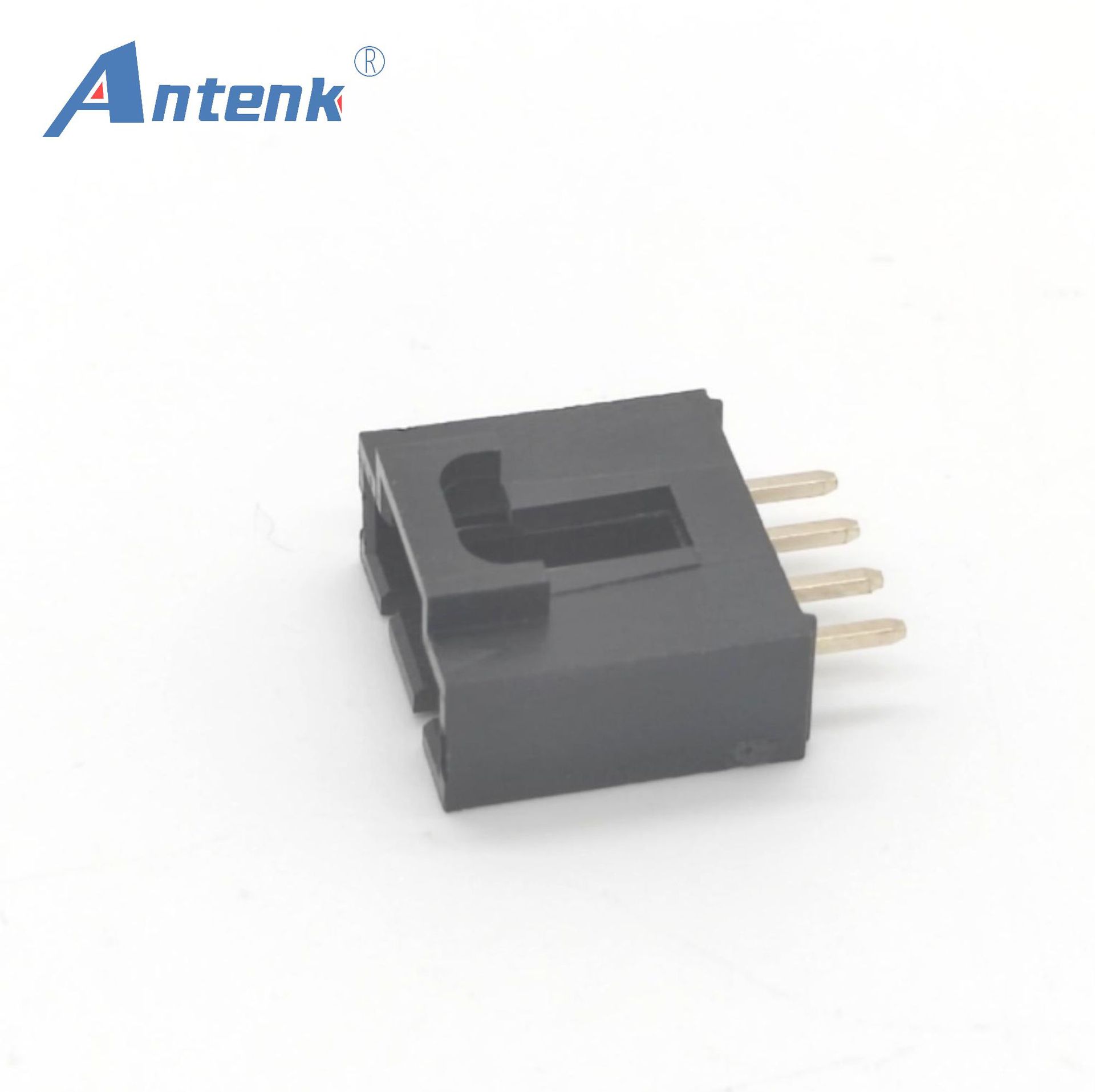 2.54针座 CD-ROM系列1x4P 黑色 料号:AW2547V-04P