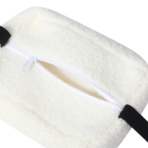 Comfortable lambswool tissue box, car seat back sun visor, car tissue dispenser, large capacity car tissue bag cover