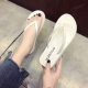 2022 New Style Sandals and Slippers Women's Summer Wearing Fashionable Soft Bottom Beach Japanese-style Flip-flops Women's Non-slip Middle Heel