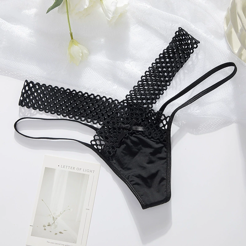 Сексуальные европейские и американские кружевные трусы с низкой талией Sexy Hot Peach Hip Thong T-Pants женские