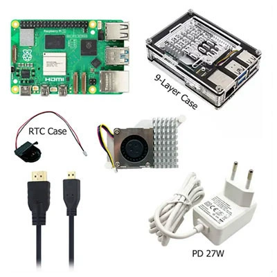 Набор для разработки (Raspberry Pi 5) 4 GB / 8 GB, 9‑слойный корпус, PD 27 Вт