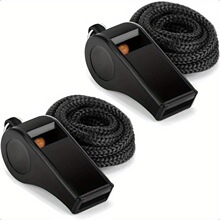 A 64363 ABS Black Plastic Whistle ��ɫ���Ͽ��� �W���羳