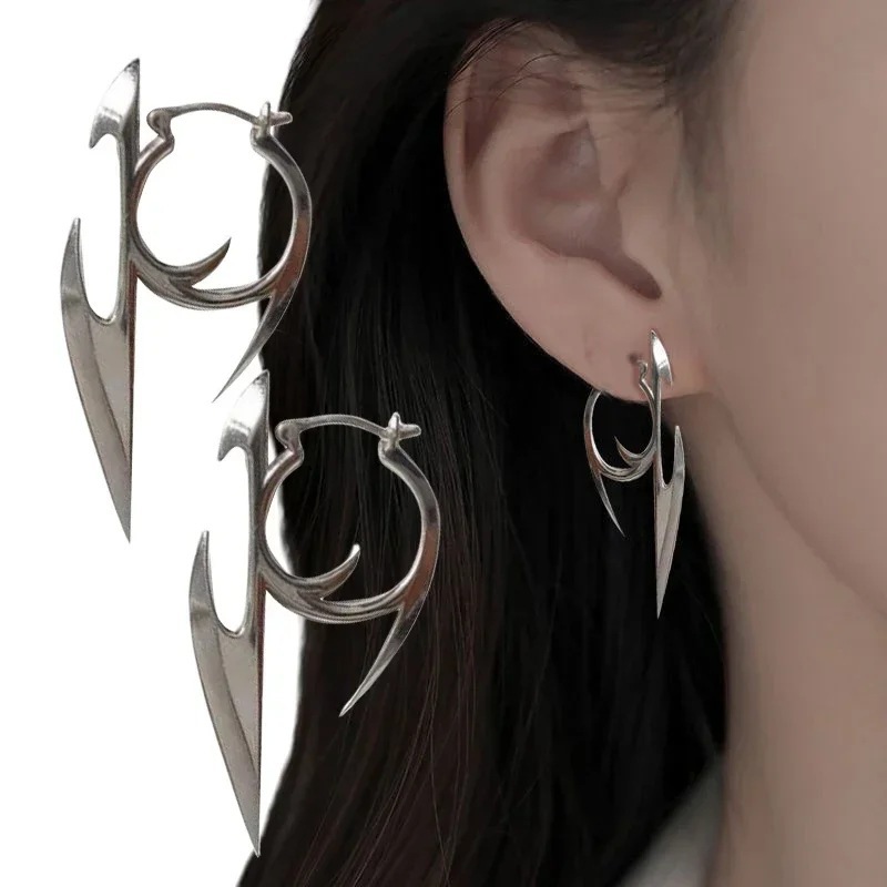 creative earrings hip-hop style