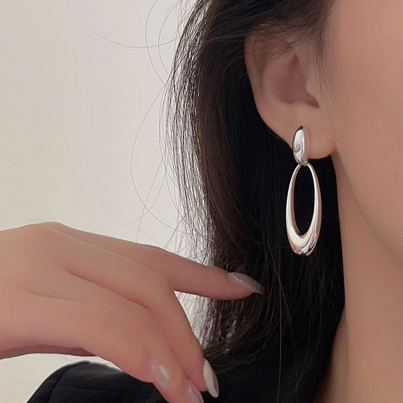 10g Weight 1 Pair 925 Sterling Silver Solid Color Drop Earrings