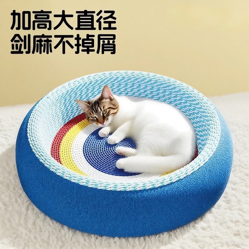 新款星空椭圆猫抓板猫窝一体大号猫咪磨爪猫抓球猫抓盆猫玩具批发|undefined