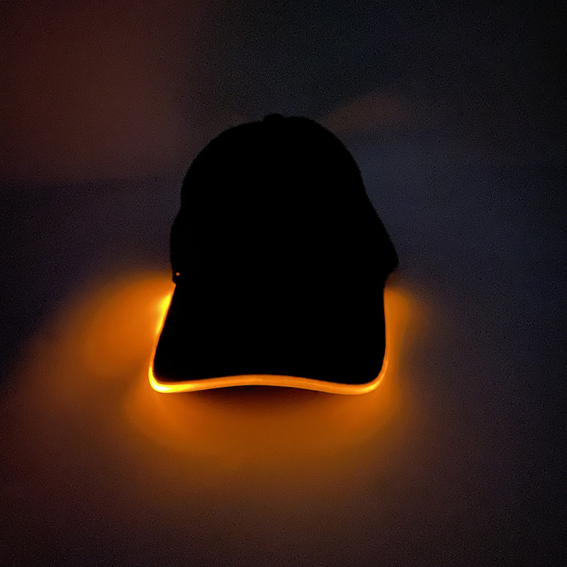 Gorra de béisbol LED para correr de noche protección solar estilo unisex gorra brillante para fiestas bares y baile callejero
