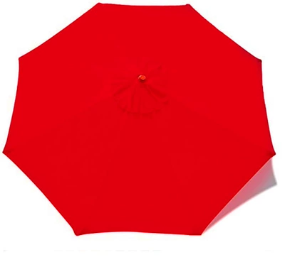Surface Polyester Rainproof Sunscreen | Avtomobil yan çətirləri - red-suitable-for-8-bone-umbrella-stand-with-a-diameter-of-3-meters-10-feet