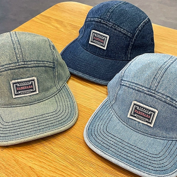 Vintage Baseballkappen aus Denim mit flachem Schirm für Herren und Damen, Harajuku Snapback Cap, modische Streetwear, 5-Panel-Skateboard-Mütze, Casquette, Gorra – Detail 10