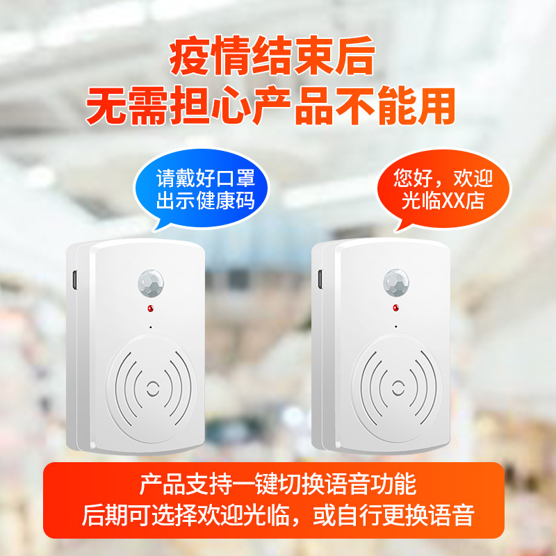 こんにちは、お客さんのドアベルを感知してコンビニのスーパーで入り口に入って、スピーカーに注意してください|undefined