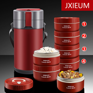 German Insulated Lunch Box 24 Hours Long Insulated Lunch Box for Office Workers and Students Large Capacity Lunch Box 316L Stainless Steel Multi-Layer