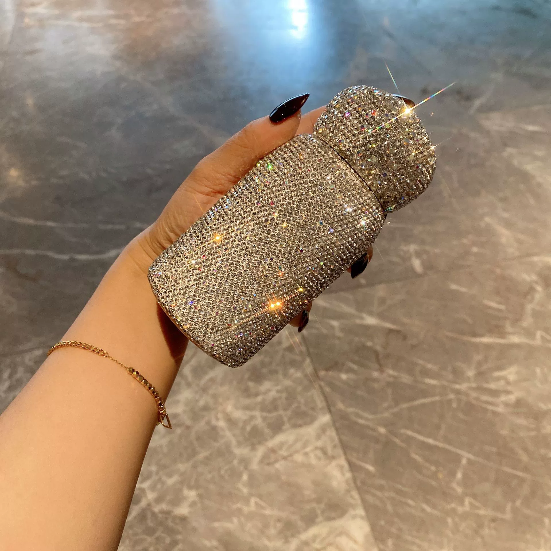 Роскошная мини-чашка с высоким содержанием бриллиантов 304 из нержавеющей стали Кубок с водой женская сеть красная трансграничная фабрика прямых продаж