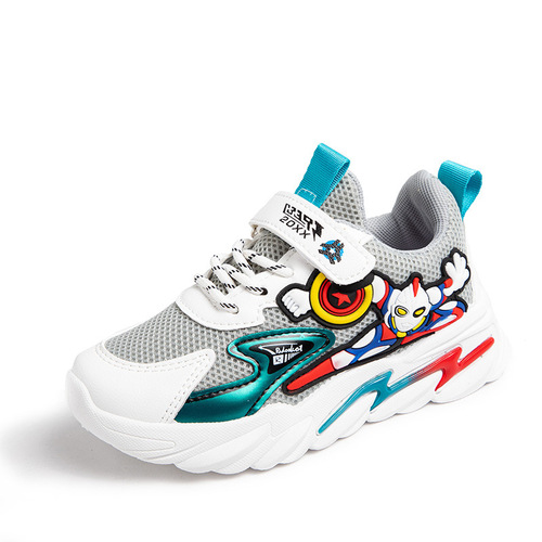 Children's Shoes Wholesale Boys' Shoes 2024 Spring New Children's Bumblebee Mesh Shoes Baby Cartoon Dad Sneakers