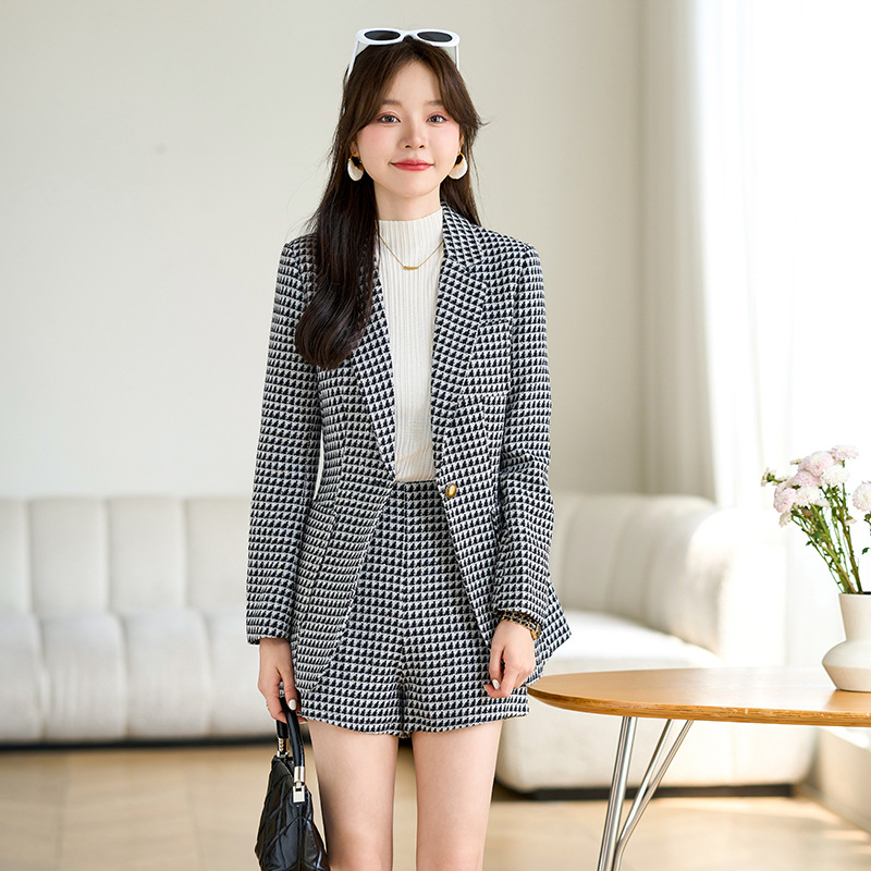 Woolen demi-season classic suit jacket