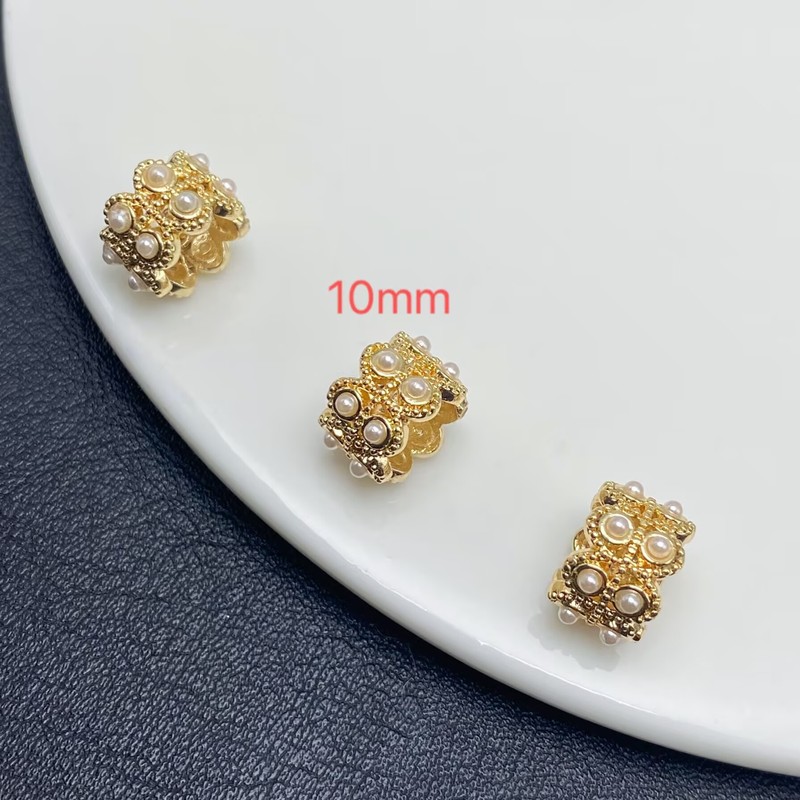 贝珠跑环隔珠保色锆石散珠微钻穿珠手工水晶文玩手串手链DIY饰品|undefined