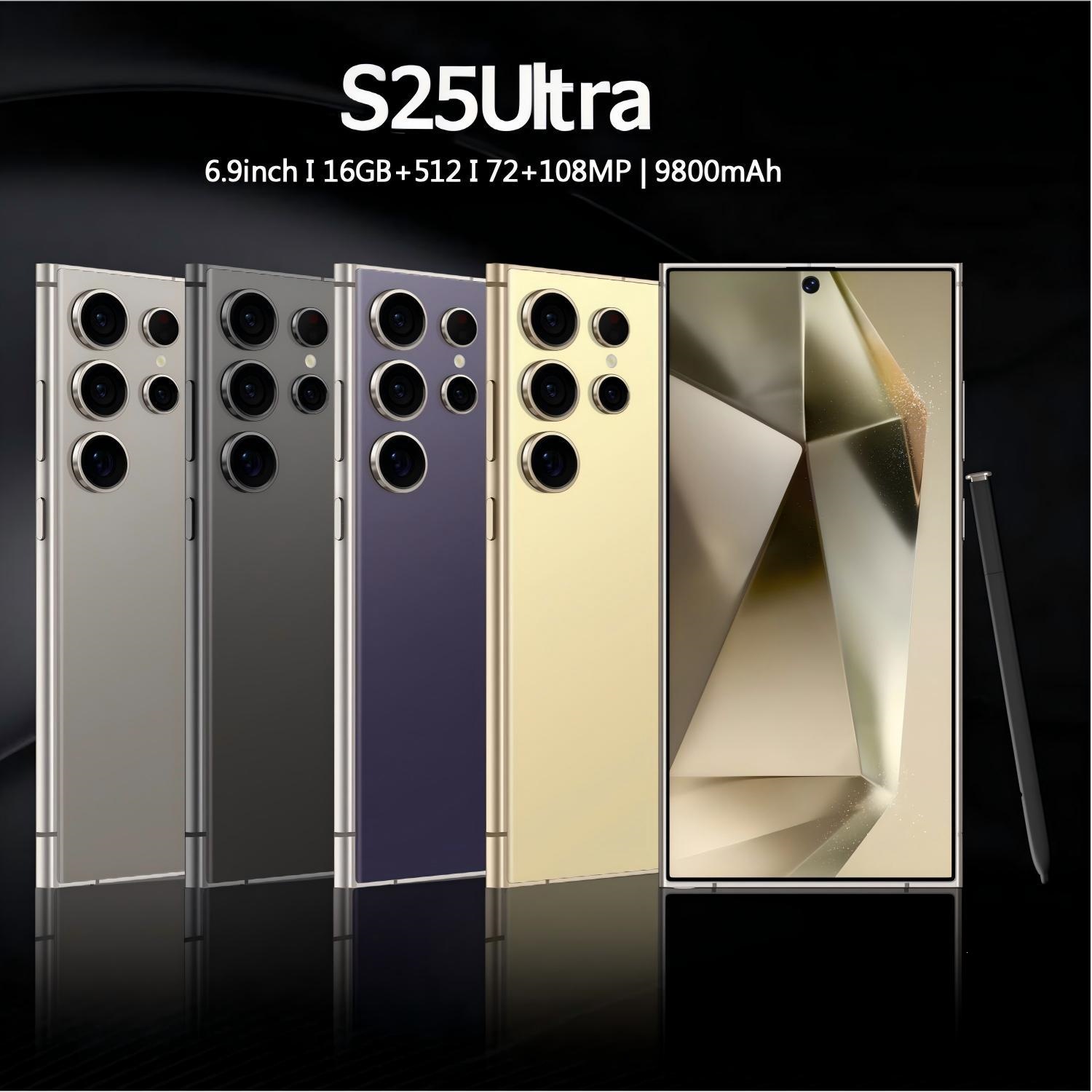 S25Ultra nuevo teléfono inteligente transfronterizo 16 + 512 pantalla HD 6,9 pulgadas Android original teléfono genuino