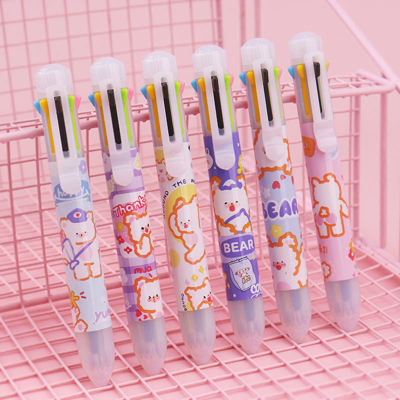 12 bolígrafo creativo 12 colores multifunción bolígrafo de color estudiantes bolígrafo multicolor bolígrafo atómico NaYou