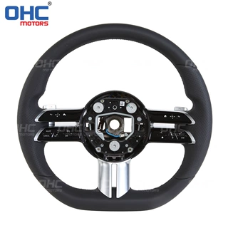 适用于21-22款奔驰A/C/E/S AMG GT LED碳纤维汽车方向盘总成改装