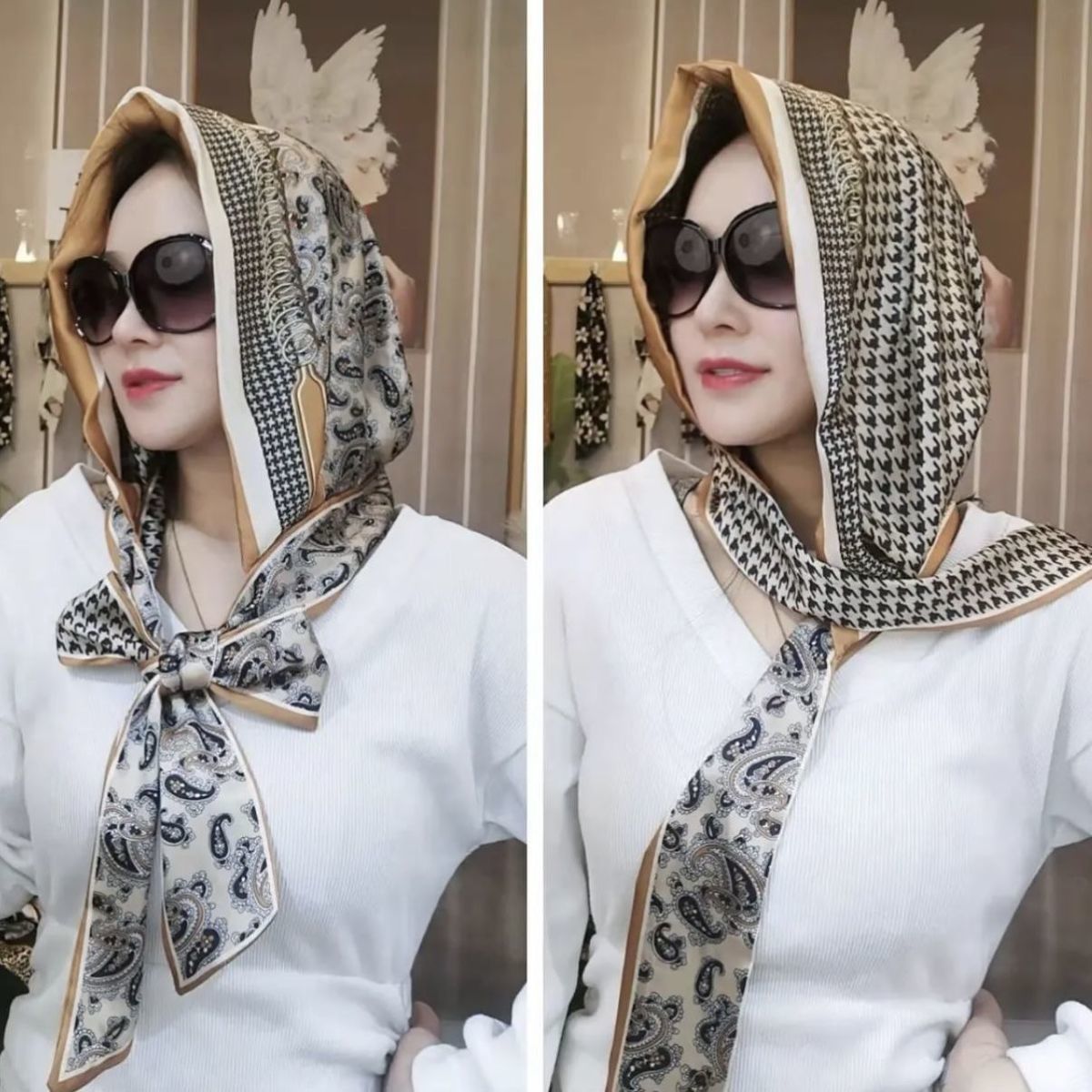 [18.6 yuan for 800 pieces, 24.8 yuan for recovery after snatching] [double-sided double-layer] new multi-purpose headscarf protection
