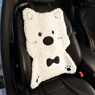 New West Highland Car Seat Seat cushion, seat cover - plush-west-highland-puppy-cushion-backrest