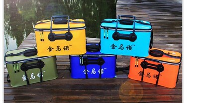 厂家批发打水桶钓鱼桶鱼护折叠桶eva活鱼桶渔具配件垂钓用品