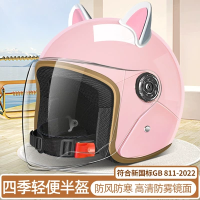 Winter Warm and Cold-Proof, Men's | Motosiklet kaskı (dəbilqə) - exclusive-modellight-pink-ears