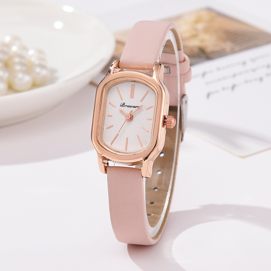 Casual Solid Color Buckle Quartz Women's Watches display picture 4