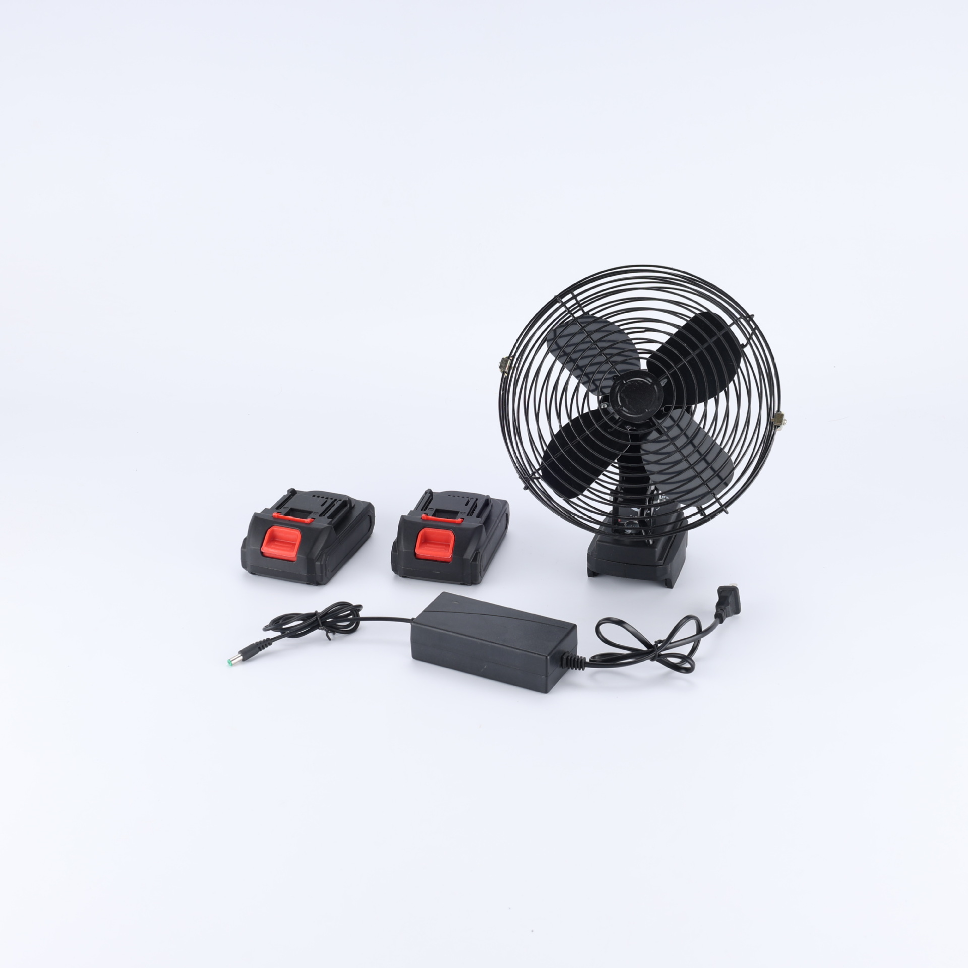 Ventilador de litio multifuncional de alta potencia con velocidad ajustable de 4 pulgadas ventilador eléctrico transfronterizo ventilador duradero especial al aire libre