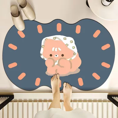 Avtomobil döşəmə paspasları – care of Household Toilet Water - headscarf-kitten-4060cm-diatom-mud