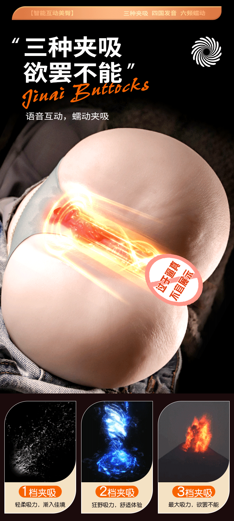Jiuai Mana Yuko Half-body Inflatable Doll with Realistic TPE Buttocks Masturbator — detail image 4
