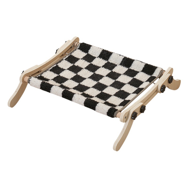 Cama Colgante para Gatos para Ventana de Balcón, Hamaca para Gatos, Cama Colgante para Gatos, Cama para Mascotas de Madera Maciza para Alféizar de Ventana, Nido para Gatos, Cama para Gatos para Todas las Estaciones