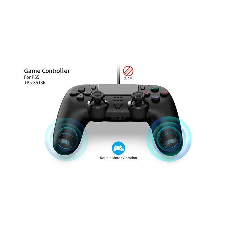 Хост PS5SLIM проводной геймпад PS5 универсальный проводной геймпад с шестью осями и аксессуарами для макропрограмм