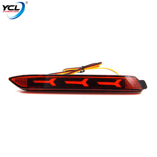 Ycl Is Suitable for Toyota Reiz Camry Modified Rear Bumper Light, Rear Surround Tail Light, Fish Bone Type Two-Function Led Light