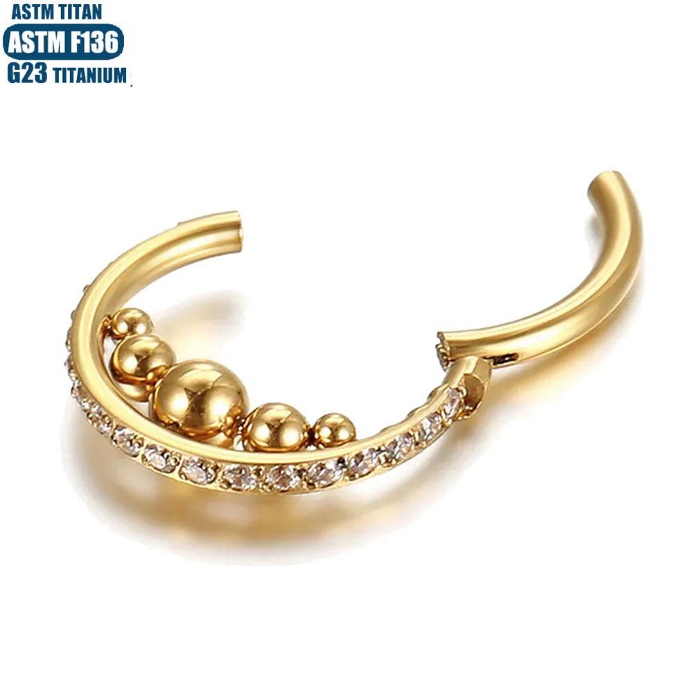 Pointed titanium steel lip stud product view