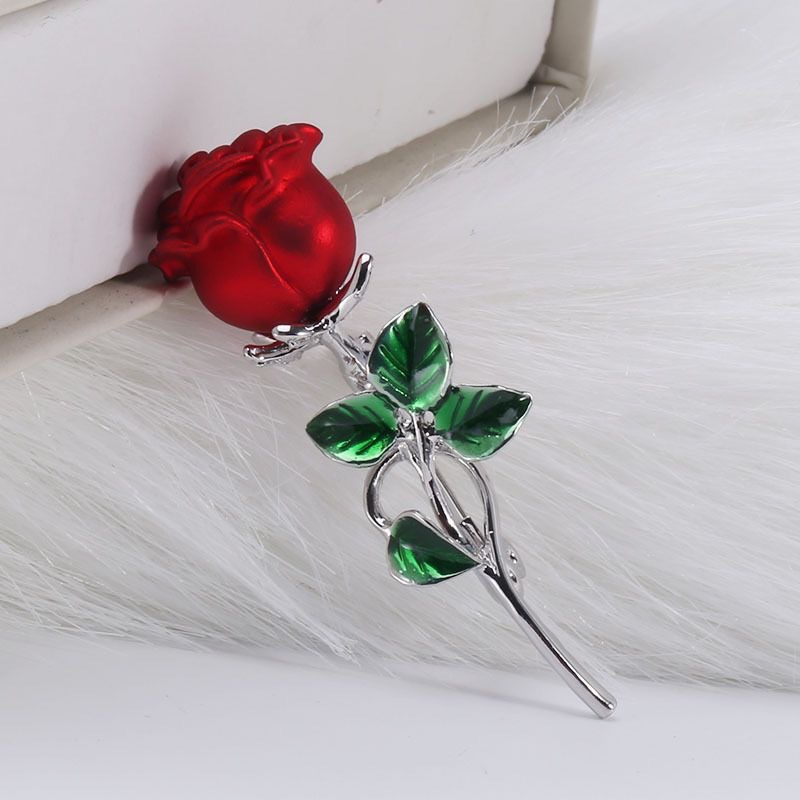 Romantic Rose Artificial Gemstones Alloy Unisex Corsage display picture 3