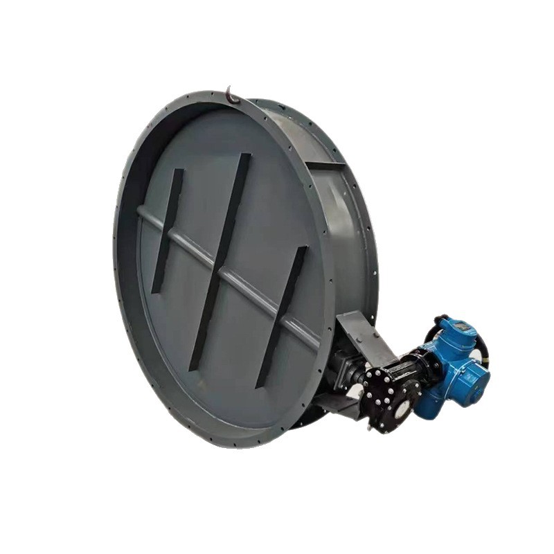 Electric ventilation butterfly valve, pneumatic manual flue duct, stainless steel air door, factory 