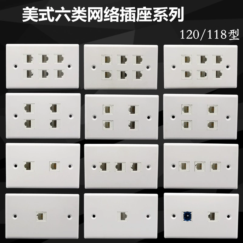120 тип данные по сети гигабита порта панели телефонной линии компьютера одиночные и двойные 6 с гнездом кабеля 118 сети стекловолокна СК