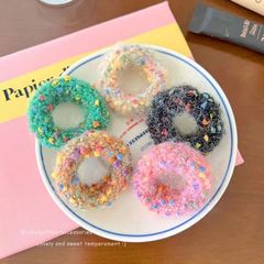 Colorful pieces~ Sweet little fragrance wind knitted elastic headband, towel loop hair tie, hair accessories for autumn and winter