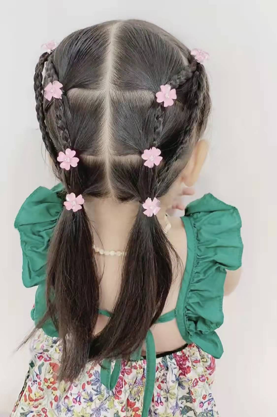 儿童彩色小豆扣发夹