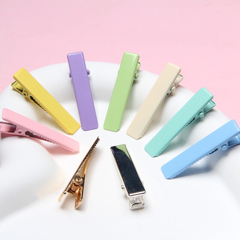 3.7cm seamless macaron color Square hairpin diy duckbill clip children's hairpin BB clip jewelry accessories wholesale 3.7cm seamless macaron color Square hairpin diy duckbill clip children's hairpin BB clip jewelry accessories wholesale